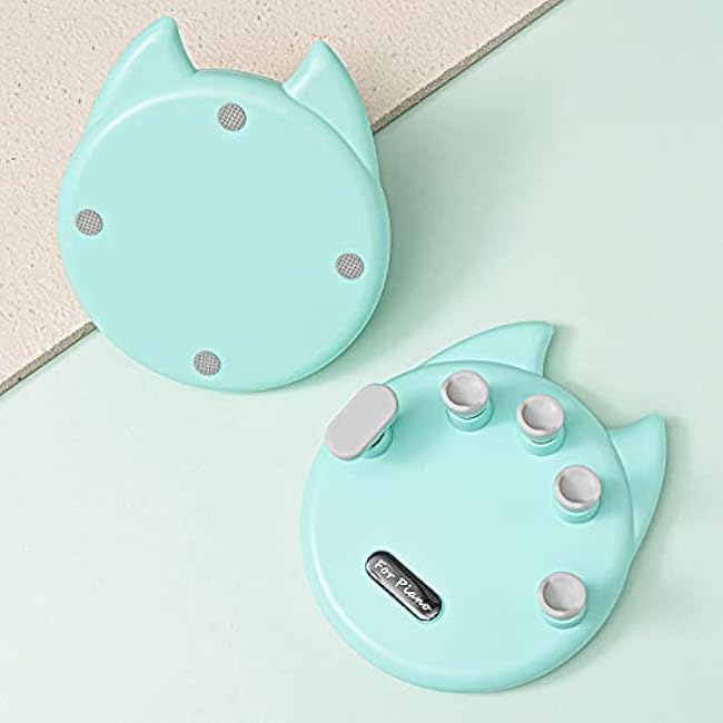 Piano Finger Trainer Silicone Hand Grip Exerciser Ergonomic Training Finger Pressing Posture Correction Tool for Guitar Piano Trigger Finger Training and Grip 1pair (Green)