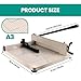 Guillotine Paper Cutter 17,A3 Paper Cutter Heavy Duty, 400 Sheets Paper Guillotine, Paper Trimmer with Safety Lock，Paper Cutter for Classroom，Office, Printing Shop
