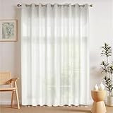 VIOPY Cortinas Translucidas Largas,Cortinas Translúcidas con Ojales,Tejido Suave de Poliéster,Cortinas para Sala Cuarto...