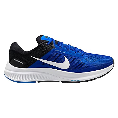 Nike Air Zoom Structure 24 Herren Road Running Shoes, Old Royal White Black Racer Blue, 45.5 EU