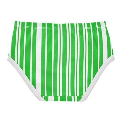 Green White Stripe Toddler Girls's Underwear 2T 23008692
