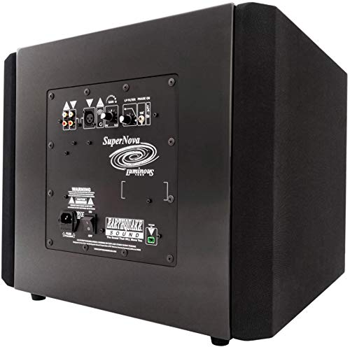 EARTHQUAKE Sound Supernova Luminous LU-12 12-Inch Powered Subwoofer with SLAPS V2 Passive Radiator, Piano Black