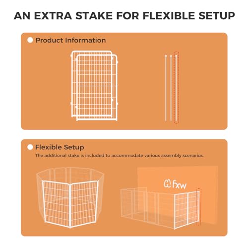Image of FXW Homeplus Indoor Dog Playpen, 45 inch H, 2 Panels, for Large Dogs