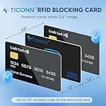 TICONN RFID Blocking Cards - 4 Pack, Premium Contactless NFC Debit Credit Card Passport Protector Blocker Set for Men & Women, Smart Slim Design Perfectly fits in Wallet/Purse (4) - Image 3
