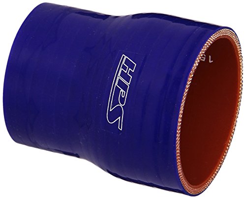 Image of HPS HTSR-200-238-BLUE Silicone High Temperature 4-ply Reinforced Reducer Coupler Hose, 80 PSI Maximum Pressure, 3 inch Length, 2 inch > 2-3 /8 inch ID, Blue