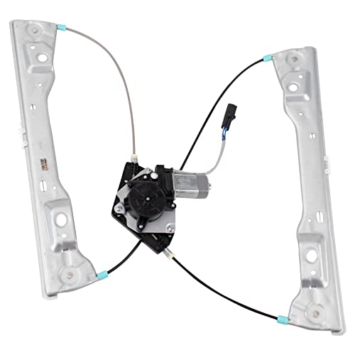 Image of TRQ Front Driver Side Power Window Motor and Regulator Assembly One Touch Anti Pinch Compatible with 2011-2020 Dodge Durango 2011-2021 Jeep Grand Cherokee