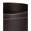 Osco 29cm Faux Leather Waste Bin - Brown