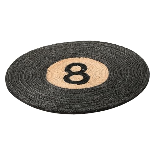 Lurrose 猫の爪とぎマット 猫の杖 猫ボウル 猫の首輪 ゴミ 猫用トイレマット 猫用トイレマット 家庭用子猫爪とぎおもちゃ 猫爪研磨パッド 猫爪研ぎ板 屋内用猫パッド サイザル麻 Black