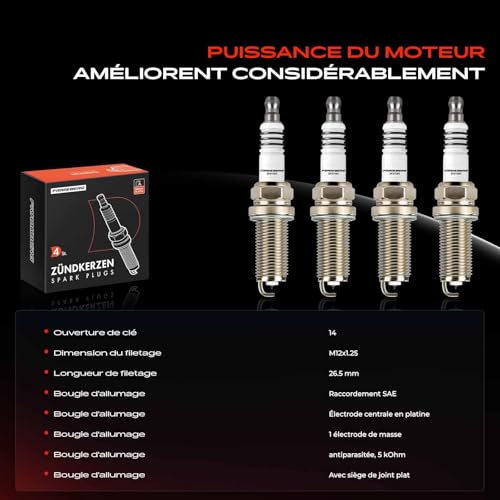 Bougie d'allumage anti démarrage difficile Clio III Micra K12 Note
