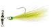 Thundermist Lure Company Teaser-T In-Line Rig, Chartreuse/White, Medium/5 x 6