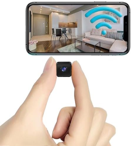 Mini Indoor Security Wireless Home Camera Small Outdoor WiFi Pet Cameras,2023 Upgraded 1080P Tiny Nanny Cam, Motion Detection Alerts, Night Vision,Real Time Surveillance Camera,Can No Need WiFi Camera