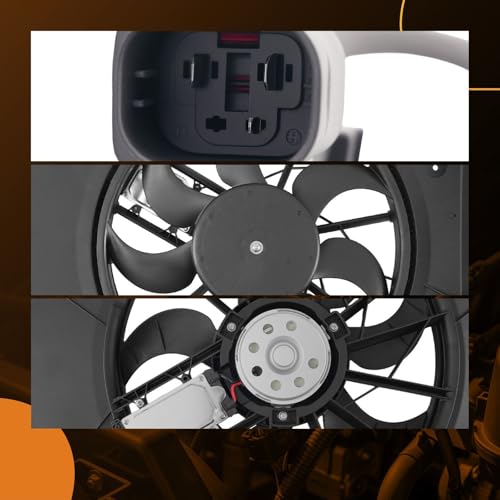 Image of maXpeedingrods Cooling Fans Assembly 306805128 for Volvo S60 2004-2005, S80 2004-2006, V70 2004-2007 30645148 VO3115115