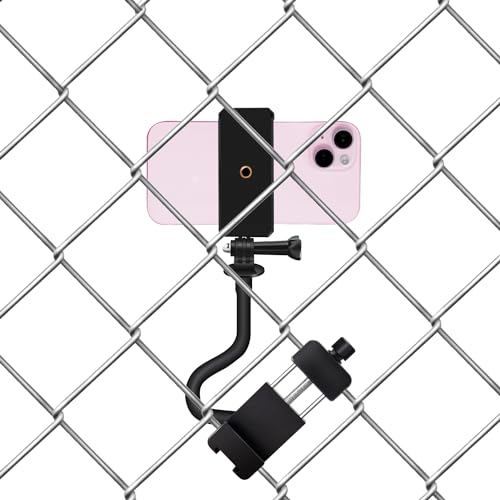 Support de clôture pour smartphone et Insta360 stable au softball - 2
