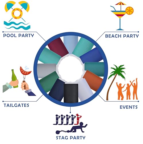 Can Cooler Sleeves Blank Poly Foam (24, Black)