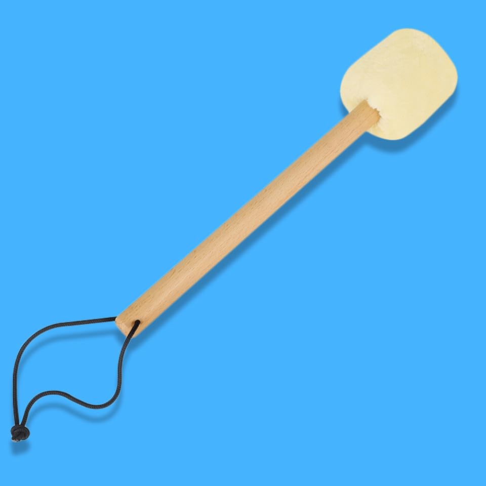 Baquetas para bombo UPKOCH, 2 piezas, con cabeza de felpa y mango de madera, agarre cómodo, para práctica de percusión y instrumentos musicales miniatura 7