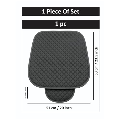Image of AURAFRESH Car Seat Protector Cushions Cover, Airbag friendaly. (Gray, 1PC Driver SEAT)