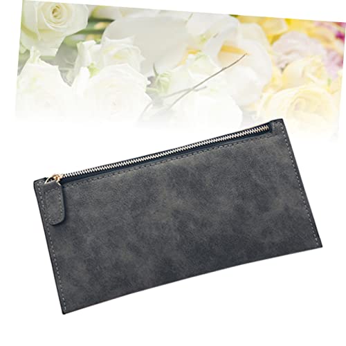 Matte Wallet for Women Zipper Pu Leather Purse Light Gray Stylish and Functional Design for Everyday Use for Friends and Loved3