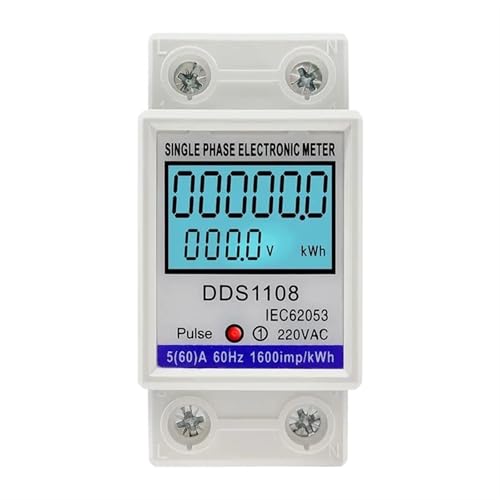 Compteur de consommation d'énergie LCD avec affichage de tension