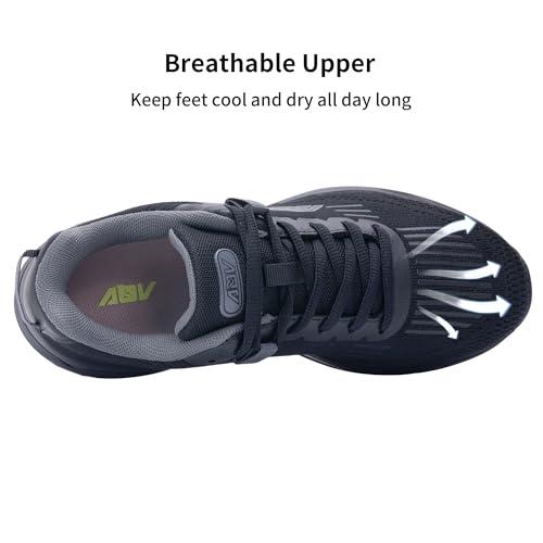 Image of AOV Women Arch Support Walking Shoes Orthotic Tennis Sneakers for Plantar Fasciitis Athletic Running Shoes