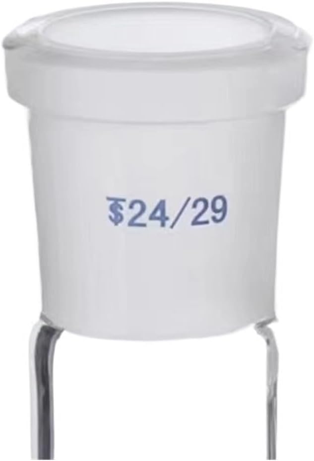 1PC Lab Glass 10/25/50/100/250ml Grinding Mouth Reaction Flask, schlenk Tube with PTFE Piston(50ml caliber19)