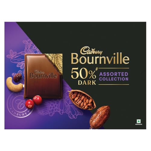 Image of Cadbury Bournville 50% Dark Chocolate Assorted Collection Gift Pack, 228 g