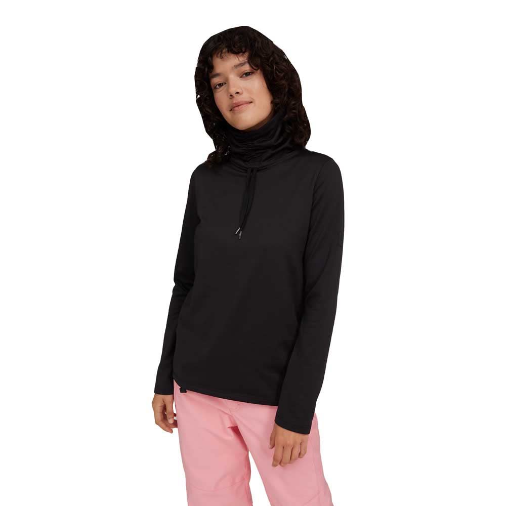 O'Neill Women's Clime Fleece Skifleece Langarmshirt Ski Funktionsshirt T-Shirt, Black Out, XL