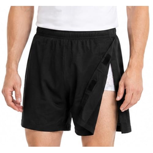 TZBFLC Reha Hose Herren Damen Jogger Baggy Jogginghose mit Elastischem Bund Bequeme Freizeithose für Sport und Physio Vielseitige Jogginghose Hosen für Den Alltag mit Taschen (L)