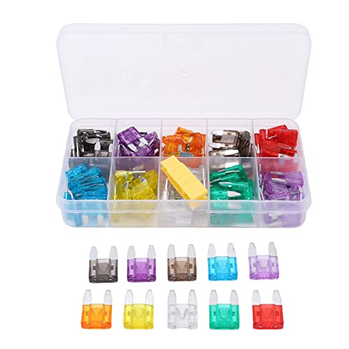 Kit automotriz de 120 piezas, fusibles 2A a 35A miniatura 1