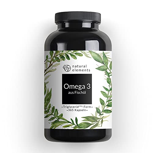 Premium Omega 3 - 120 Kapseln - 1000 mg Fischöl pro Kapsel mit EPA und DHA - 3-fache Stärke: GoldenOmega® in Triglycerid-Form - Laborgeprüft, aufwendig aufgereinigt und aus nachhaltigem Fischfang