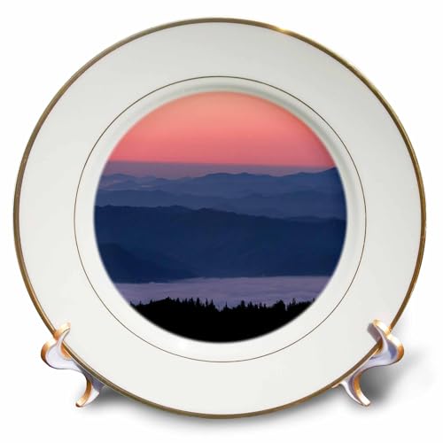 3dRose cp_251307_1 Sunrise at Clingmans Dome, Great Smoky Mountain National Park Plate, 8