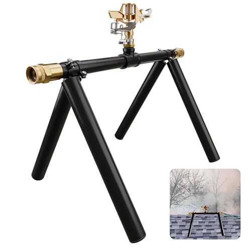 Roof Sprinkler System for Wildfire Defense Roof Top Sprinklers Protect Homes from Embers Sparks and Heat | Outdoor Fire Protection for Roof Trees Property Cabins and Structures