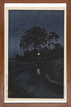 Amazon.co.jp: 川瀬巴水 版画 大宮見沼川 昭和五年 56×38cm