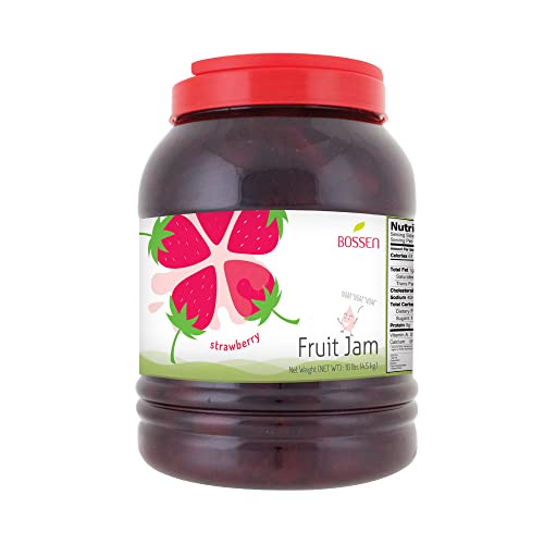 Bossen Fruit Jam/Smoothie Paste (10 Lb/Bottle, 4 Bottles/Box) (Strawberry) #TOP1