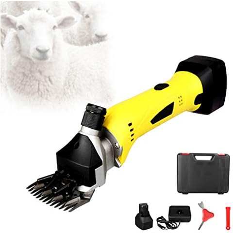 500W Cordless Sheep Shears Pro,Electric Sheep Shearing Clippers with Two Batteries,Rechargeable, Wireless,for Shaving Fur Wool in Sheep, Goats, Cattle, Farm Livestock Pet,9straightteeth Cover
