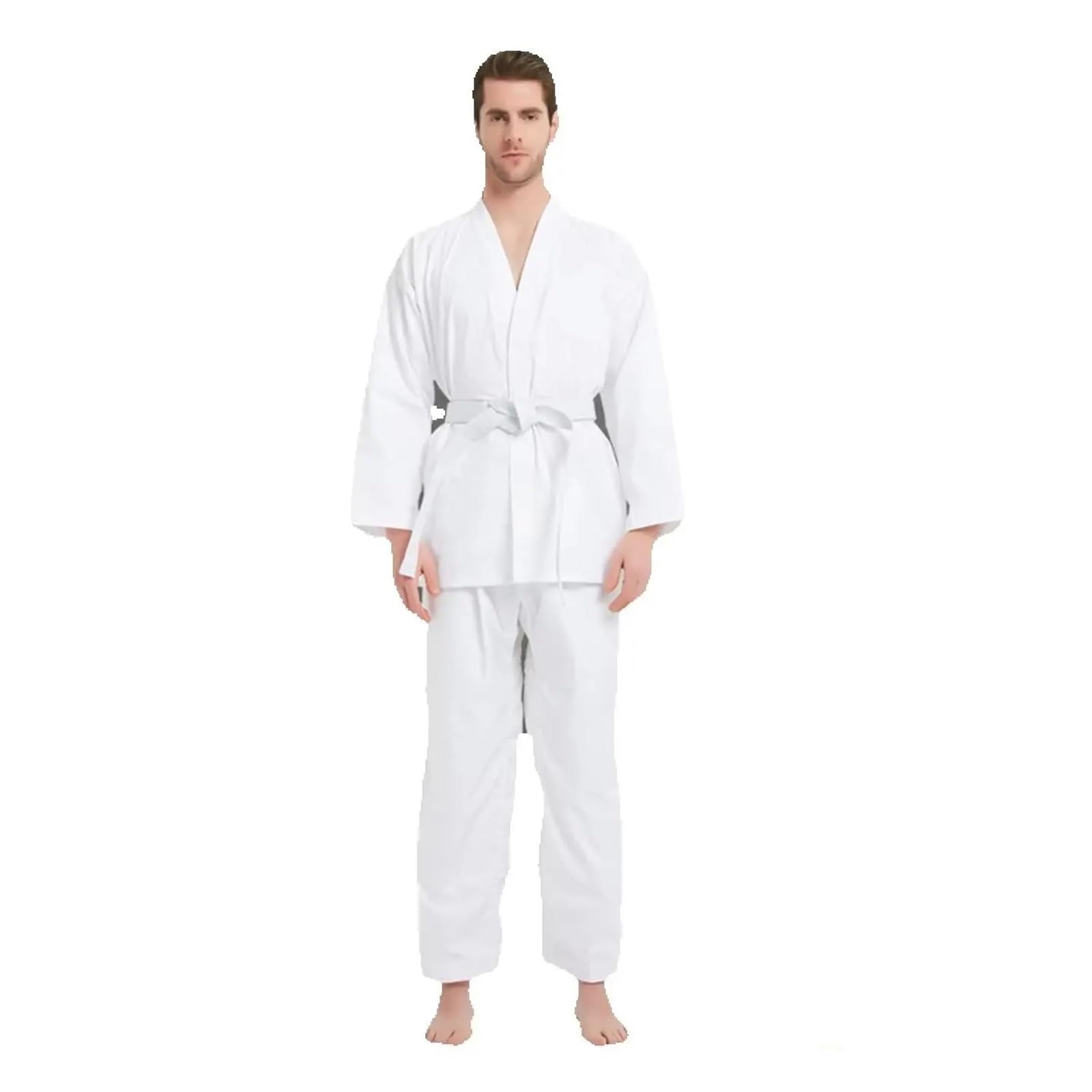 Uniforme de Taekwondo for adultos y niños, traje de entrenamiento de gimnasio de Taekwondo, camisa de manga larga y pantalones de algodón.