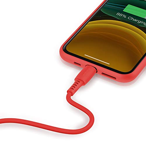 Cabo Resistente Para iPhone 1,20cm 2.4a Qc Colorful Baseus Vermelho
