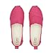 TOMS Girls Espadrille Loafer Flat, Fuchsia Heritage Canvas, 4 Big Kid