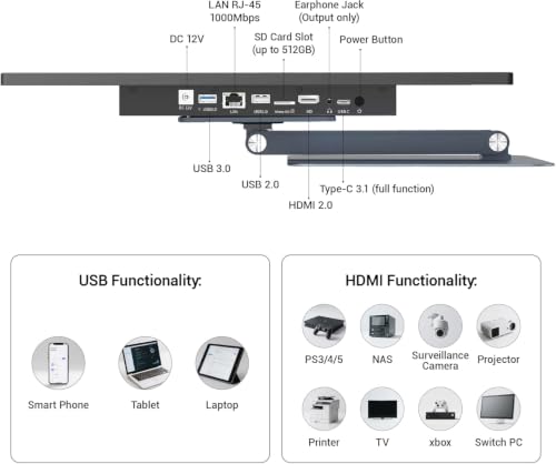 Image of 15.6 inch All-in-One Industrial Desktop PC Fanless, Android 12 Touchscreen Computer with Pivoting VESA Mount Rugged RK3399 Tablet, 4GB RAM 64GB ROM, 1920 x 1080 IPS, USB 3.0, Gigabit Ethernet, Type-C