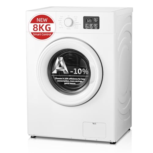 8KG Washing Machine, Smart Freestanding Washing Machine, with 16 ...