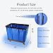 Metrixpio Industrial Laundry Cart Blue Vinyl Nylon 8 Bushel Truck,Dirty Clothes Hamper for Home & Hotel