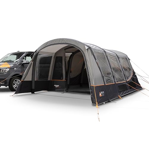 Vango Galli CC II Air Driveaway Campervan Awning – Large Inflatable Family Awning with AirBeam Technology, 4000mm Waterproof Sentinel Active Fabric, Front Canopy (Low (180-210cm))