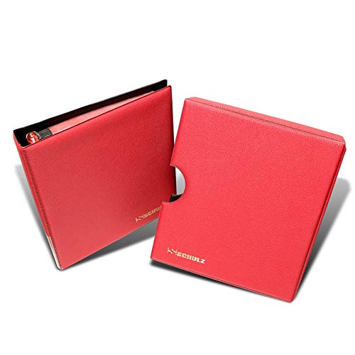 Preisvergleich Produktbild Münzalbum Kapazität 221 Münzen mit Etui Rot