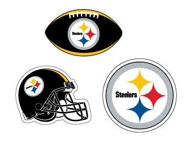 NFL Pittsburgh Steelers Stickers Variety Pack of 3 with Football Trivia Combo Set