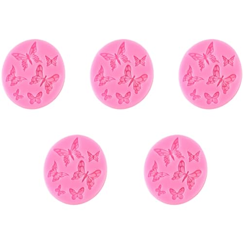 Stampo per Torta Fondente con Fai da Te Fatto A Mano Cioccolato Prodotti da Forno Dessert Biscotti 5 Pezzi A silicone