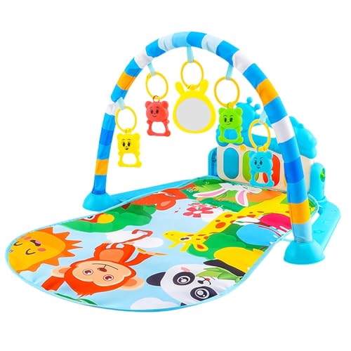 ベビージム ベビープレイマット ベビージムマット ピアノプレイジム 赤ちゃん ベビープレイジム プレイマット 知育玩具 運動能力発達 音楽と言語ジムプレイ ベビーおもちゃ ベビージムマット 身体活動 早期感覚探索 幼児向け 3-6-12 ヶ月 光る音楽付き