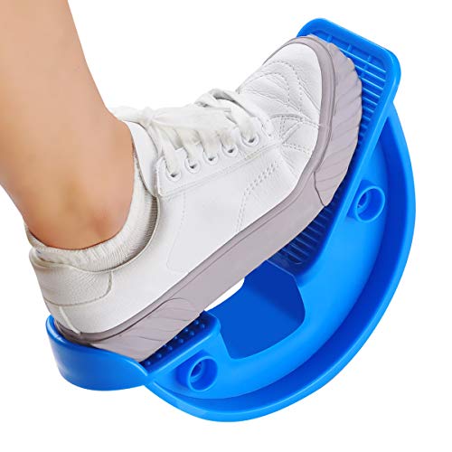 COVVY Foot Rocker Stretcher Storcher Tobillo Junta Plantar para tendinitis de Aquiles, Estiramiento Muscular, pies y férula de Alivio del Dolor (Blue)