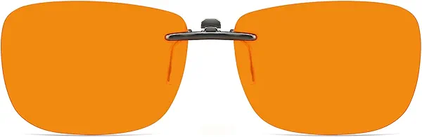 CAXMAN Blue Light Clip On Glasses for Men Women Phone TV Computer Video Gaming Sleeping Glasses Over Rx Frames or Readers