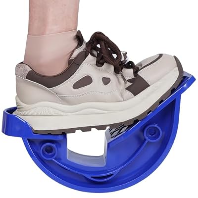 Hausse Foot Stretcher, Calf Stretcher for Plantar Fasciitis, Non-slip Stretching Foot Rocker for Home Office (Blue)