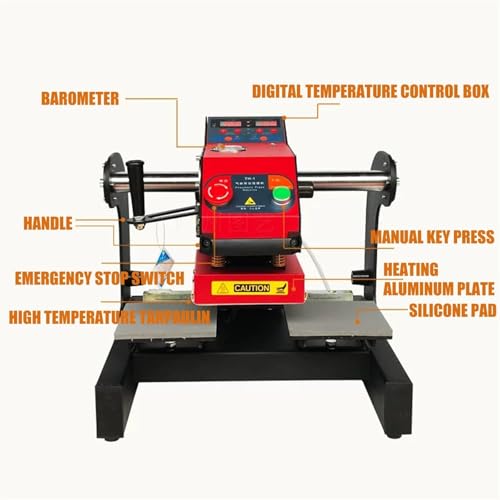 Máquina de prensa térmica neumática para sublimar miniatura 2