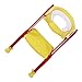 TOPINCN Portable Baby Toddler Hard Toilet Chair Ladder with Step Height, Double Armrest and Anti Skip Foot Pads, for Kids, Non and Sturdy (Reddish Yellow)